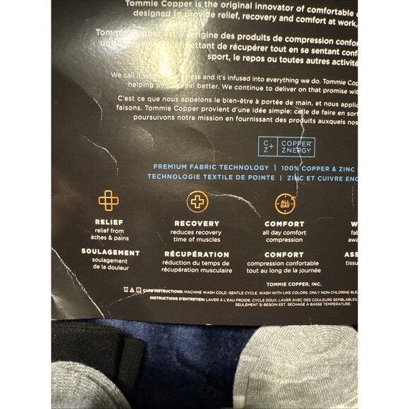 Tommie Copper Comfortable Compression Socks Size M 3 Pair NWT Unisex - Picture 6 of 9